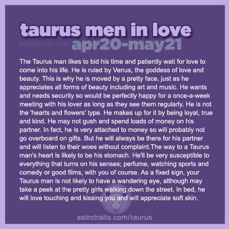 TAURUS MAN Personality TRAITS: 15 Quotes and Facts | Astro Traits