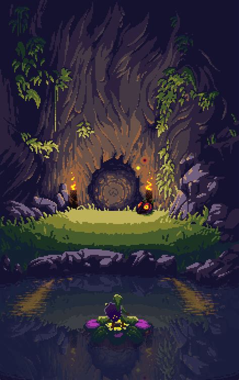 Pixel art landscape, Pixel art games, Pixel art design