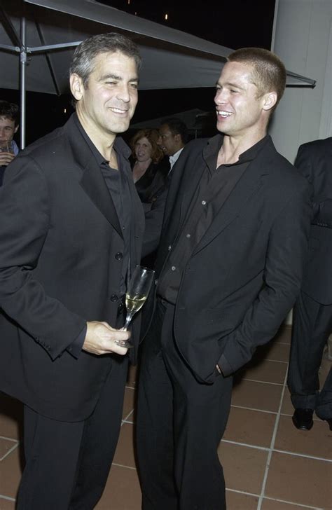 Brad Pitt and George Clooney Friendship Pictures | POPSUGAR Celebrity ...