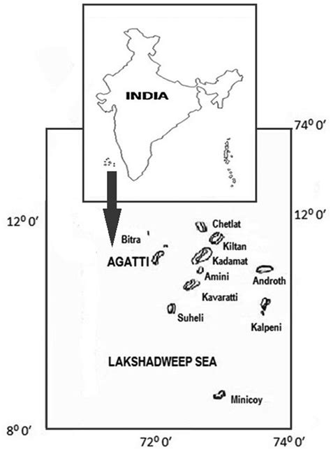 Map showing the study area: Agatti Island, Lakshadweep. | Download Scientific Diagram