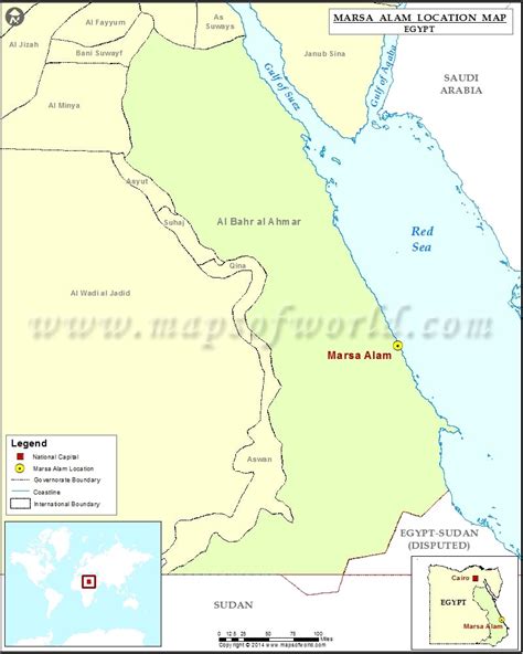 Where is Marsa Alam | Location of Marsa Alam in Egypt Map