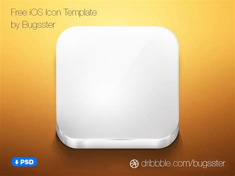 iOS Icon Template by Taras Shypka - Freebie Supply