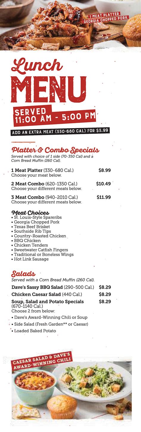 Famous Dave's Bar-B-Que | Menu | Delivery | Order Online | Lincoln NE | City-Wide Delivery ...