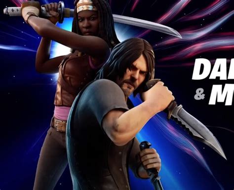 The Walking Dead Fortnite Skins - Daryl Dixon & Michonne In Today's ...