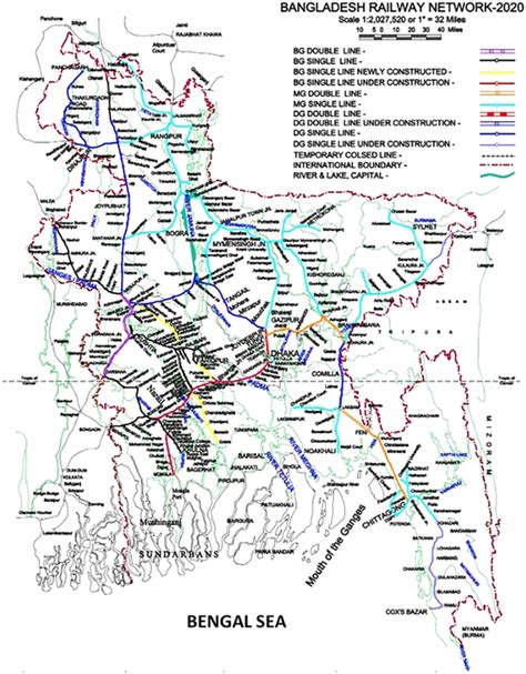 Map of Bangladesh Railway Network. | Download Scientific Diagram