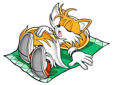 Tails Sleeping - Characters & Art - Sonic Adventure | Sonic adventure, Sonic, Sonic art