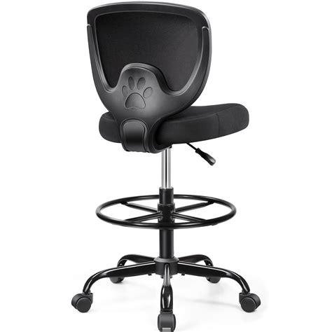 Primy Office Drafting Chair, Ergonomic Tall Desk Chair with Adjustable Height and Footrest Ring ...