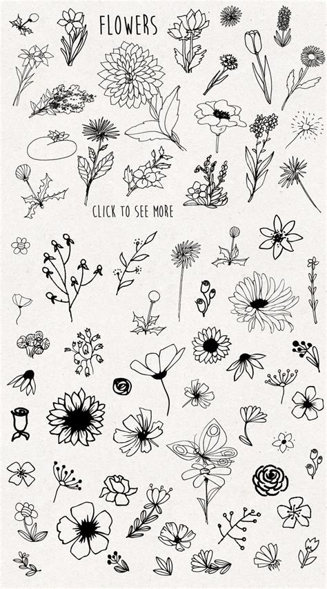 Simple Drawing Ideas Easy Cute Flowers - itsessiii