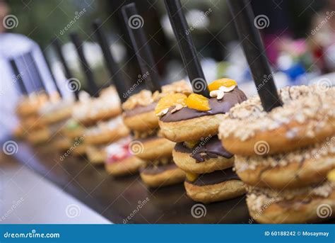 Variety Donut in Coffee Shop Stock Photo - Image of doughnut, bake ...