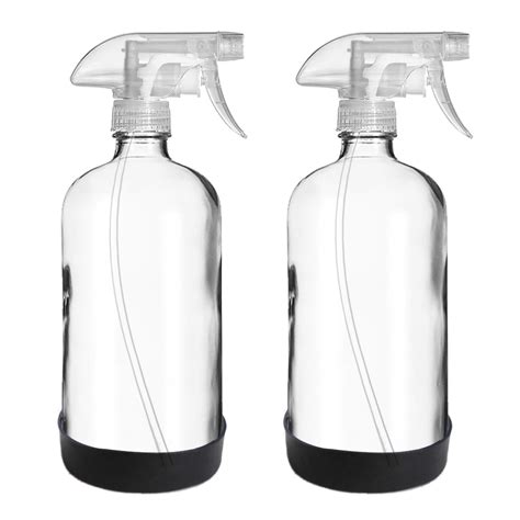 500ml Fine Mist Glass Sprayer Bottles with Plastic Trigger Spray Lid ...