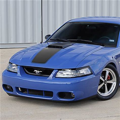 Mustang Mach 1 Hood Stripe - Matte Black (03-04) - LMR