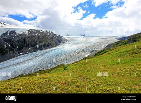 Exit Glacier, Harding Ice Field, Kenai Fjords National Park, Alaska Stock Photo - Alamy