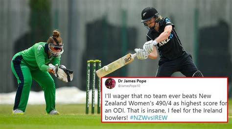 Twitterati cheer as New Zealand Women team create world record by ...