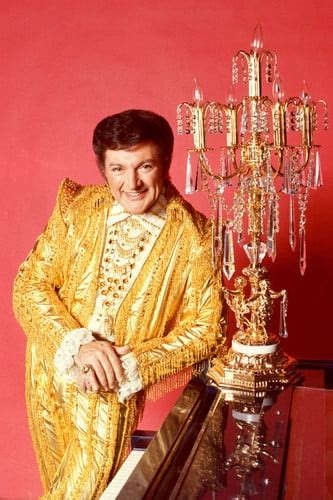 Liberace Colorful Pose By candelabra in gold suit 24x36 Poster ...