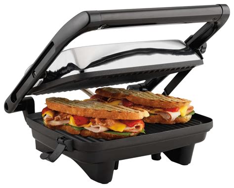 Hamilton Beach Panini Press Gourmet Sandwich Maker Chrome 25460A - Best Buy