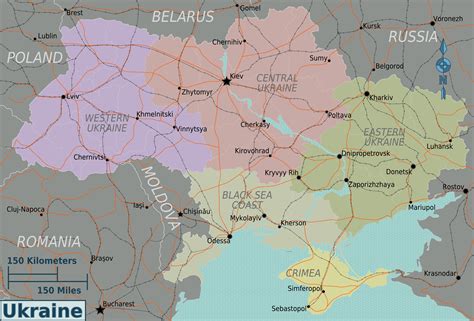 Ukraine Map Regions