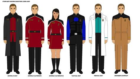 Starfleet Uniforms 2385-2409 (part 4) by DarthRavager86 on DeviantArt