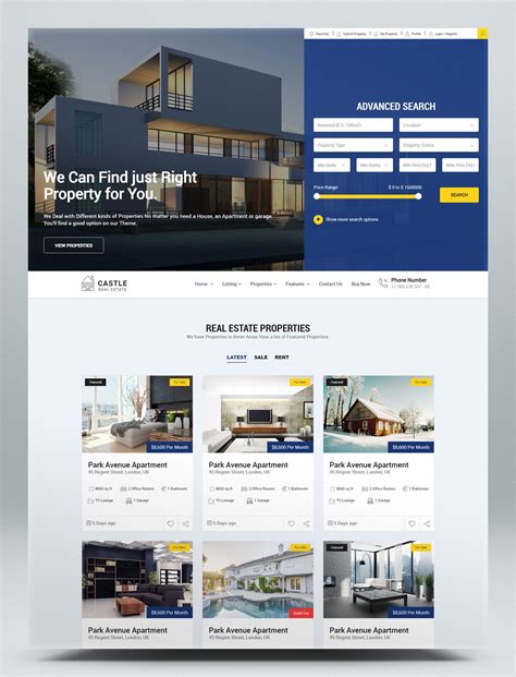 Real estate website templates – Artofit