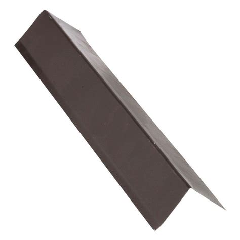 Gibraltar Building Products 2 in. x 3 in. x 10 ft. Steel Drip Edge Flashing in Brown-RE23BR ...