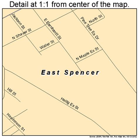 East Spencer North Carolina Street Map 3719860