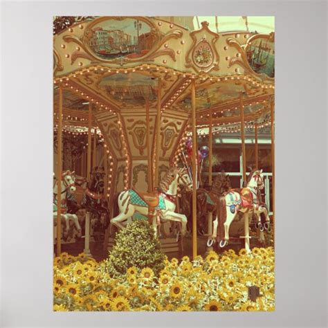 Vintage Carousel Poster | Zazzle.com