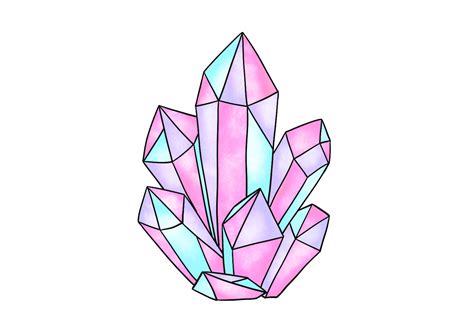 How to Draw Crystals | Design School