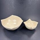 Cream Stoneware Pottery Bowls by Anita Lawrence North Island Clayworks BC Canada | eBay