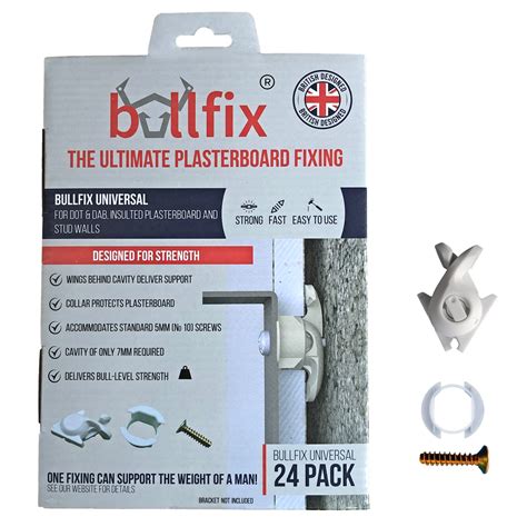 Buy Bullfix Heavy Duty Plasterboard Fixings | Cavity Wall Fixing | Hollow Wall Anchor ...