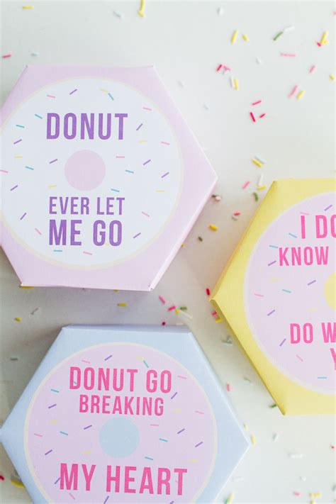 FREE PRINTABLE FUN PUN DONUT BOXES FOR YOUR VALENTINE! | Bespoke-Bride ...