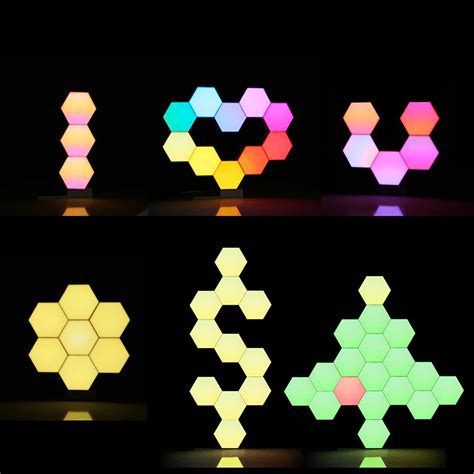 Quantum Lamp Led Hexagonal Light Panel Modular Smart Cololight Night ...