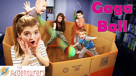 Indoor GAGA BALL Battle Game - YouTube