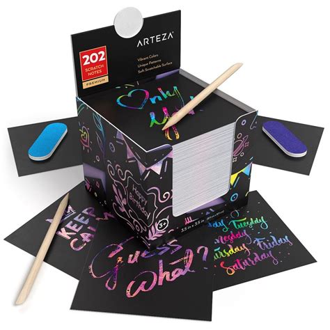 Scratch Notes, Rainbow - Set of 202 | ARTEZA