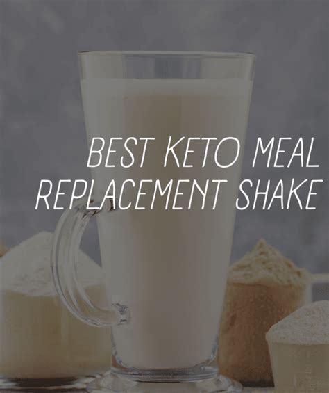 best keto meal replacement shake for low-carb diet