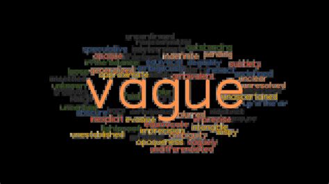 VAGUE: Synonyms and Related Words. What is Another Word for VAGUE ...