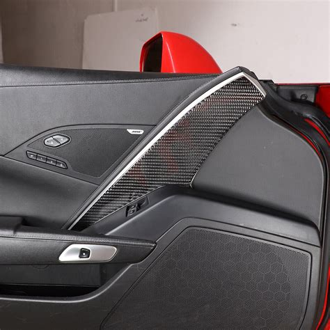 Accessories For Corvette C7 2014-19 Driver Interior Door Panel Carbon Fiber Trim | eBay