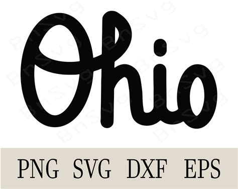 Script Ohio SVG Script Ohio PNG EPS Cut Files Layered - Etsy UK