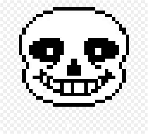 Sans Head Png - Sans Face Pixel Art, Transparent Png - vhv