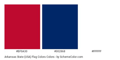 Arkansas State (USA) Flag Colors Color Scheme » Blue » SchemeColor.com