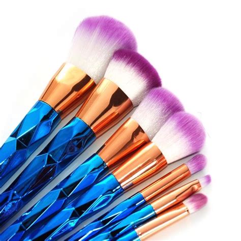 √ Purple And Blue Makeup Brushes