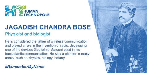 Jagadish Chandra Bose - Human Technopole