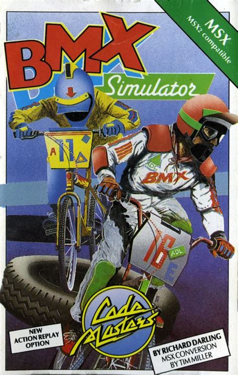 BMX Simulator (1987) MSX box cover art - MobyGames