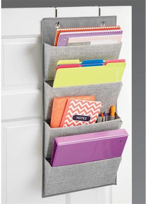 Soft Fabric Wall Mount/Over Door Hanging Storage Organizer - Crown ...