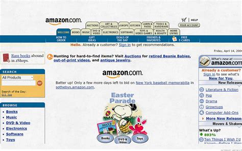 Amazon - Here's what your favorite websites looked like 20 years ago ...