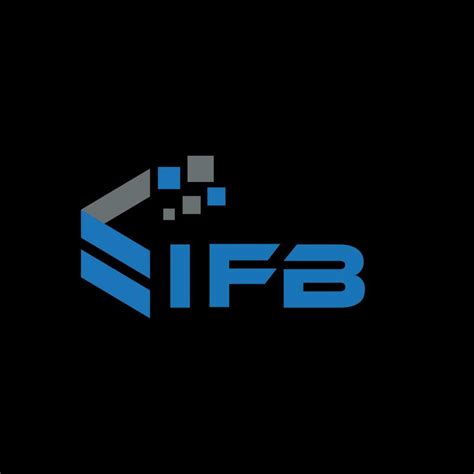 IFB letter logo design on black background. IFB creative initials letter logo concept. IFB ...