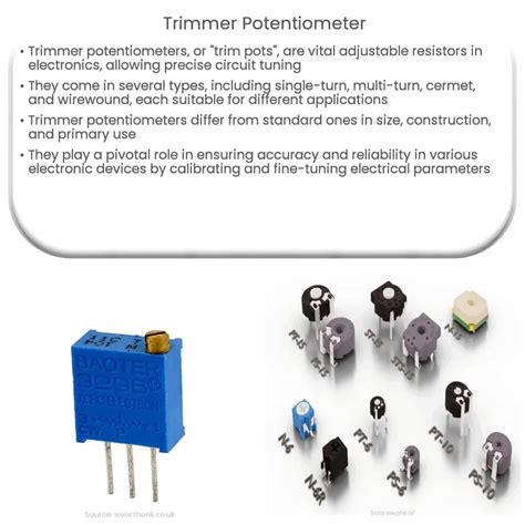 Trimmer Potentiometer | How it works, Application & Advantages