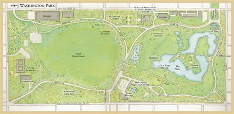 Map of Washington Park for the Chicago Park District on Behance