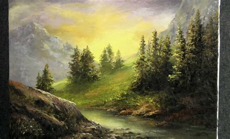 Landscape Painting With Palette Knife at PaintingValley.com | Explore collection of Landscape ...