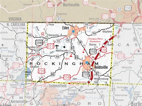 Rockingham County Nc Map - Map Of Farmland Cave