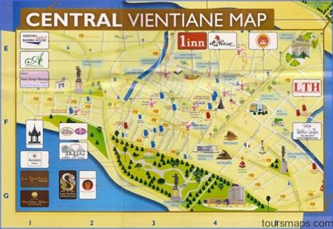 Map of Vientiane Laos - ToursMaps.com