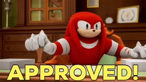 Sonic Boom Knuckles GIF - Sonic boom Knuckles Approved - Découvrir et partager des GIF